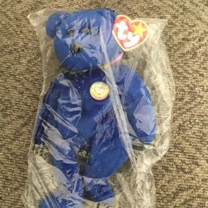 Ty Deep Blue Plush Bear